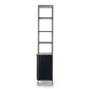 Aria Trey Modular Wide Bookcase - Black Wash