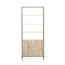 Verity Trey Modular Wide Bookcase - Dove Poplar