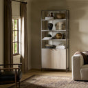 Verity Trey Modular Wide Bookcase - Dove Poplar