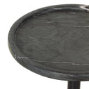 Opal Viola Accent Table - Black Marble
