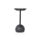 Opal Viola Accent Table - Black Marble