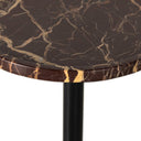 Opal Viola Accent Table - Merlot Marble