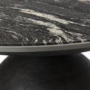 Atria Corbett Coffee Table - Small Hammered Grey Polished Black Marble