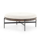 Luxe Edwyn Large Ottoman - Gibson Wheat