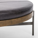 Luxe Edwyn Large Ottoman - Sonoma Black