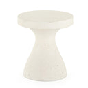 Verity Koda Outdoor End Table - Textured White