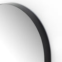 Luxe Georgina Small Mirror - Iron Matte Black