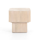 Vero Blanco End Table - Bleached Burl