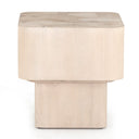 Vero Blanco End Table - Bleached Burl