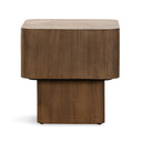 Vero Blanco End Table - Warm Umber Burl