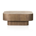 Nova Blanco Coffee Table - Warm Umber Burl
