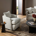 Maison Noir Whittaker Swivel Chair - Merino Cotton