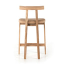 Aveline Tex Bar Counter Stool - Counter Stool Natural Rosa Morada Natural Leather
