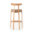 Aveline Tex Bar Counter Stool - Bar Stool Natural Rosa Morada Natural Leather