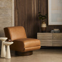 Aveline Bronwyn Swivel Chair - Palermo Cognac