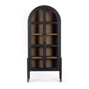 Aveline Tolle Cabinet - Drifted Matte Black W Drifted Oak