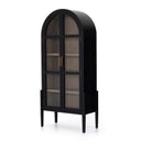 Aveline Tolle Cabinet - Drifted Matte Black W Drifted Oak