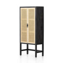Aveline Caprice Narrow Cabinet - Black Wash Mango