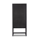 Aveline Caprice Narrow Cabinet - Black Wash Mango W Black Cane