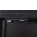 Solstice Caprice Narrow Cabinet - Black Wash Mango W Black Cane