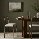 Evermore Glenmore Bar Counter Stool - Smoked Oak Counter Essence Natural