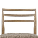 Evermore Glenmore Bar Counter Stool - Smoked Oak Counter Taupe Shearling