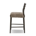 Evermore Glenmore Bar Counter Stool - Light Carbon Counter Taupe Shearling