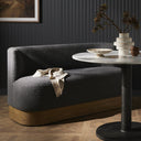 Solara Krista Dining Bench - Knoll Charcoal