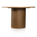 Versatile Pilo Dining Table - Natural Matte Veneer Dark Parawood Veneer