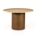 Versatile Pilo Dining Table - Natural Matte Veneer Dark Parawood Veneer