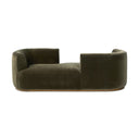 Serene Retreat Deandra Tete A Tete Chaise - Surrey Olive