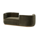 Serene Retreat Deandra Tete A Tete Chaise - Surrey Olive
