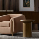 Aveline Zach End Table - Burnished Parawood