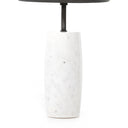Aveline Cronos End Table - Polished White Marble