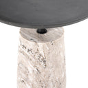Aveline Cronos End Table - River Grey Marble