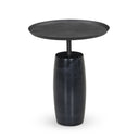 Aveline Cronos End Table - Polished Black Marble