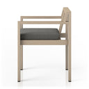 Verity Outdoor Dining Armchair Washed Brown - Charcoal