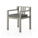 Aria Outdoor Dining Armchair Weathered Grey - Charcoal
