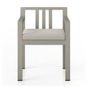 Aria Outdoor Dining Armchair Weathered Grey - Stone Grey