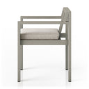 Aria Outdoor Dining Armchair Weathered Grey - Stone Grey