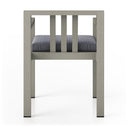 Aria Outdoor Dining Armchair Weathered Grey - Faye Navy