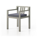 Aria Outdoor Dining Armchair Weathered Grey - Faye Navy