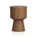 Verano Outdoor End Table - Natural Teak