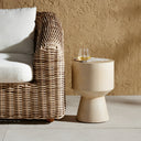 Verano Outdoor End Table - Ivory Teak
