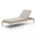 Verity Outdoor Chaise Washed Brown - Stone Grey