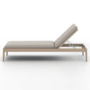 Verity Outdoor Chaise Washed Brown - Stone Grey