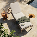 Verity Sherwood Outdoor Chaise Weathered Grey - Stone Grey