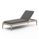 Verity Outdoor Chaise Washed Brown - Charcoal