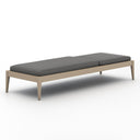 Verity Outdoor Chaise Washed Brown - Charcoal
