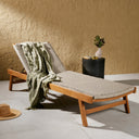 Verity Outdoor Chaise - Natural Teak